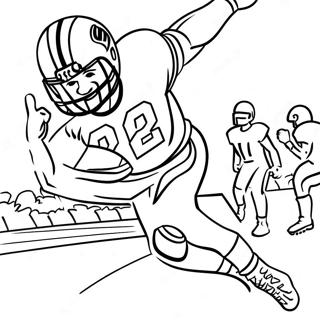 Dynamische Superbowl 2024 Touchdown Kleurplaat 87674 28138