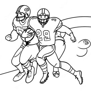 Dynamische Superbowl 2024 Touchdown Kleurplaat 87674 28139