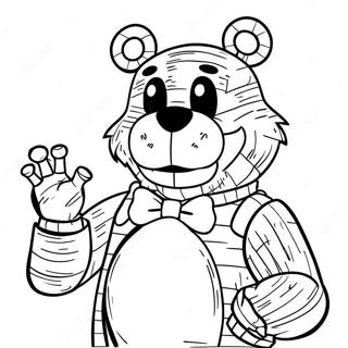 Eng Freddy Fazbear Kleurplaat Kleurplaten