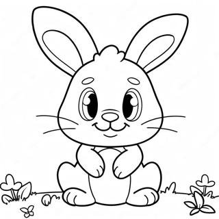 Spookachtige Bonnie Het Konijn Kleurplaat 87750 28194