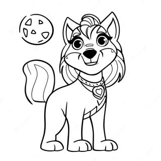 Clawdeen Wolf Die Naar De Maan Huilt Kleurplaat 87878 28475