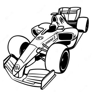 Formule 1 Auto Race Kleurplaat 88005-28384