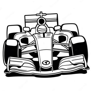 Formule 1 Auto Race Kleurplaat 88005-28561