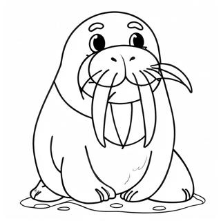 Walrus Kleurplaat 88107-28639