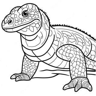 Komodovaraan Kleurplaten