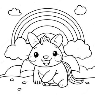 Kleurplaat Van Gele Regenboog Vrienden 88363-28840