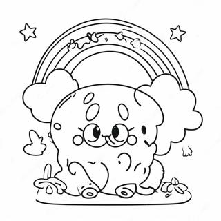 Vrolijke Gele Kleurplaat Van Regenboog Vrienden 88364-28843