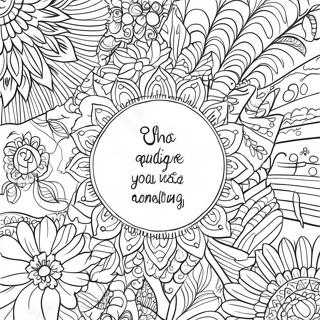 Mindfulness Quote Voor Volwassenen Kleurplaat 88419 28895
