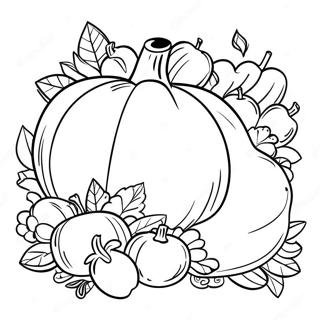 Kleurplaat Van De Thanksgiving Hoorn 88596-29021