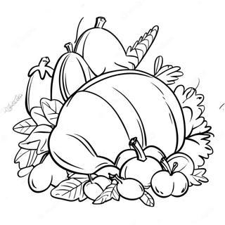 Kleurplaat Van De Thanksgiving Hoorn 88596-29023