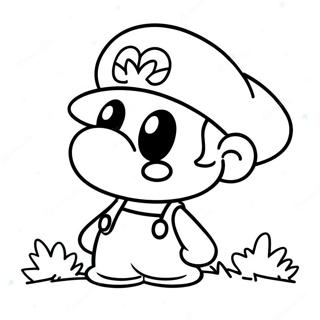 Papier Mario Kleurplaten