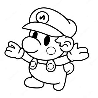 Kleurplaat Van Paper Mario 88725-29118