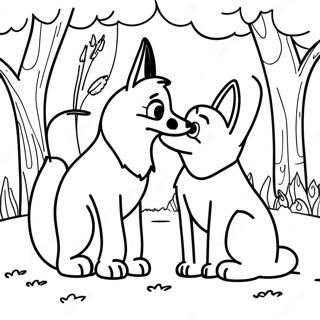 Kleurplaat Van De Vos En De Hond 88751-29140