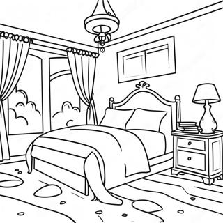 Gezellige Slaapkamer Kleurplaat 88829-29202