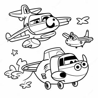 Super Wings Vliegend Avontuur Kleurplaat 89214-29497
