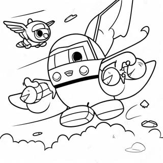Super Wings Vliegend Avontuur Kleurplaat 89214-29499