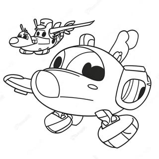Super Wings Kleurplaten