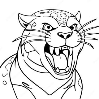 Krachtige Predator Die Brult Kleurplaat 89346 29611