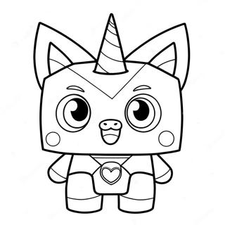 Blije Unikitty Kleurplaat 89369-29617