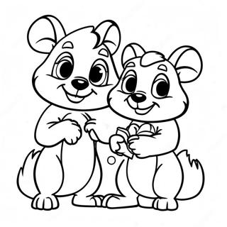 Chip En Dale Kleurplaten