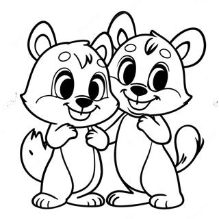 Chip En Dale Kleurplaat 89522-29735