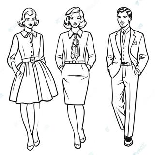 Vintage Preppy Outfits Kleurplaat 89680-29868