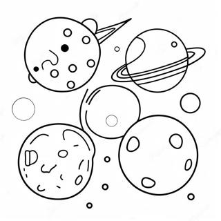 Kleurige Dwergplaneten Kleurplaat 90117 30199