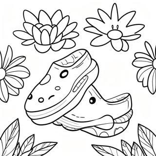 Crocs Met Bloemen Kleurplaat 90223-30287