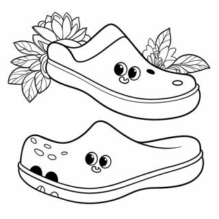 Crocs Met Bloemen Kleurplaat 90223-30288