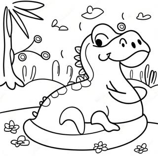 Schattige Crocs In Een Tuin Kleurplaat 90224-30290