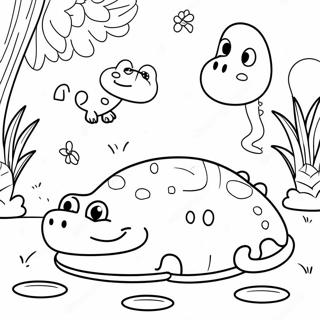 Schattige Crocs In Een Tuin Kleurplaat 90224-30291