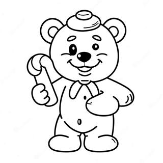 Gummy Bear Met Een Suikerriet Kleurplaat 90302-30352