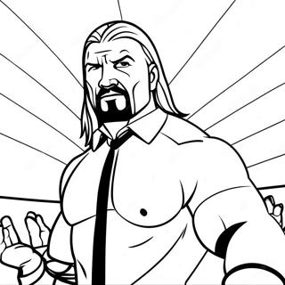 Triple H In De Ring Kleurplaat 90535 30529