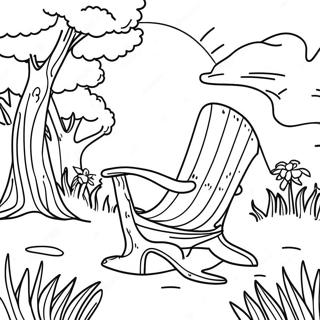 Ontspannende Natuur Scene Kleurplaat 90688 30642