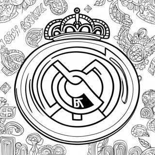 Real Madrid Logo Kleurplaat 90814-30738