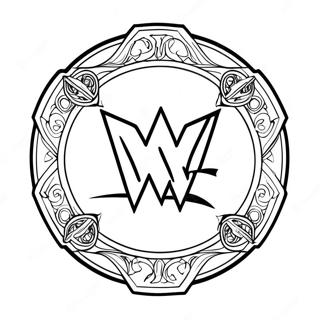 Wwe Logo Kleurplaat 91123 31049
