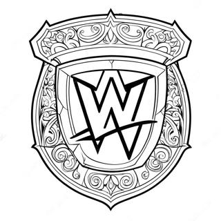Wwe Logo Kleurplaat 91123 31052