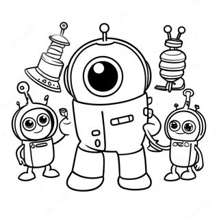 Storybots Teamwork Kleurplaat 91150-31074