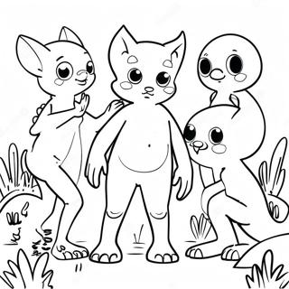 Garten Of Banban 5 Mysterieuze Wezens Kleurplaat 91176-31093