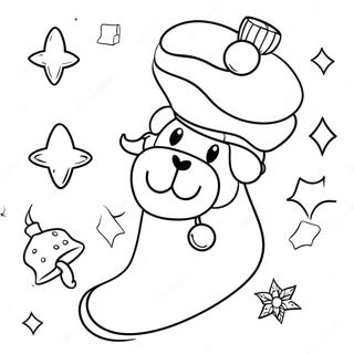 Schattige Kleurplaat Van Een Kerstkous 91432 31289