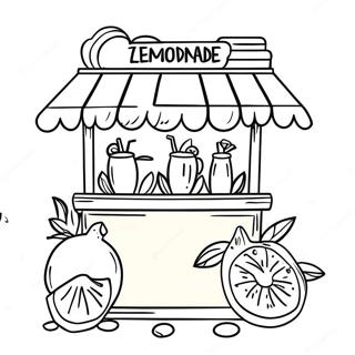 Pittige Limonade Kraam Kleurplaat 91713 31514