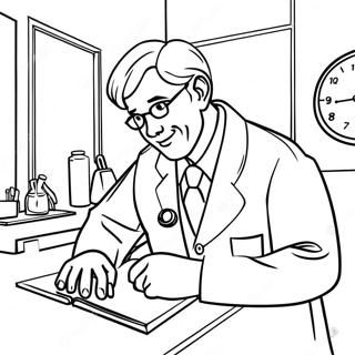 Kleurplaat Van Een Drukke Arts Baan 91763-31550