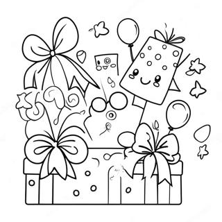 Grappige Kleurplaat Van Verjaardagscadeaus 91994 31739