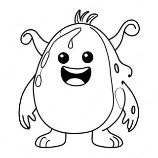 Grappige Kleurplaat Van Een Monster 92020 31758