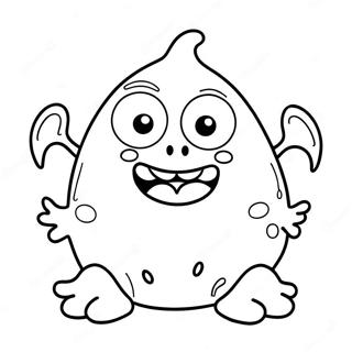 Grappige Kleurplaat Van Een Monster 92020 31759