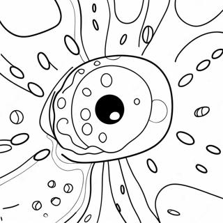 Kleurplaat Van Een Realistische Plantencel 92198-31899