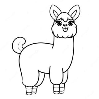 Schattige Llama Llama Kleurplaat 92583-32185