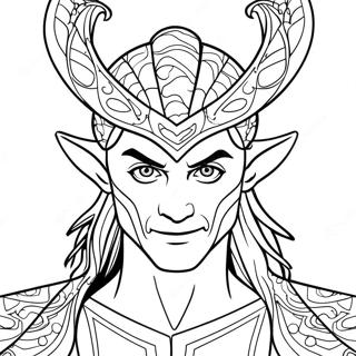 Ondeugende Loki Kleurplaat 92890 32427