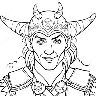 Ondeugende Loki Kleurplaat 92890 32428