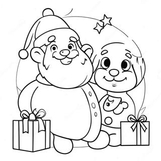 Kerst Cartoon Kleurplaten